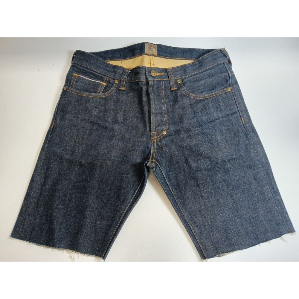 PRPS Dark Blue Raw Denim Jean Shorts